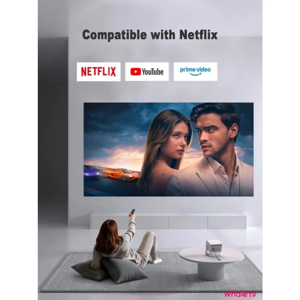 4K Smart Projector with WiFi and Bluetooth, Officially-Licensed App - Picture 2 of 8